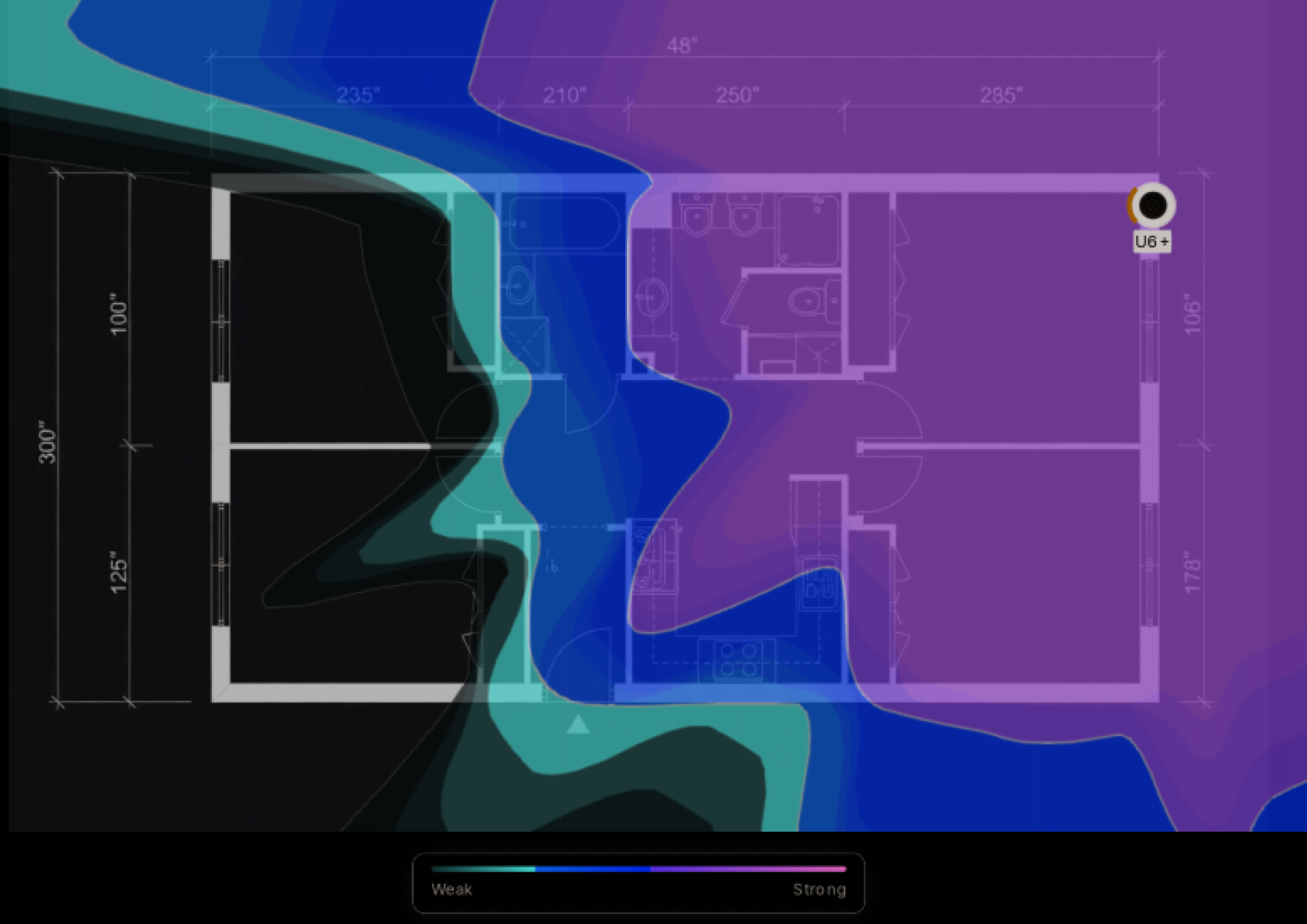 Real WiFi Signal Heatmap - Aquila Ventures Roosevelt UT